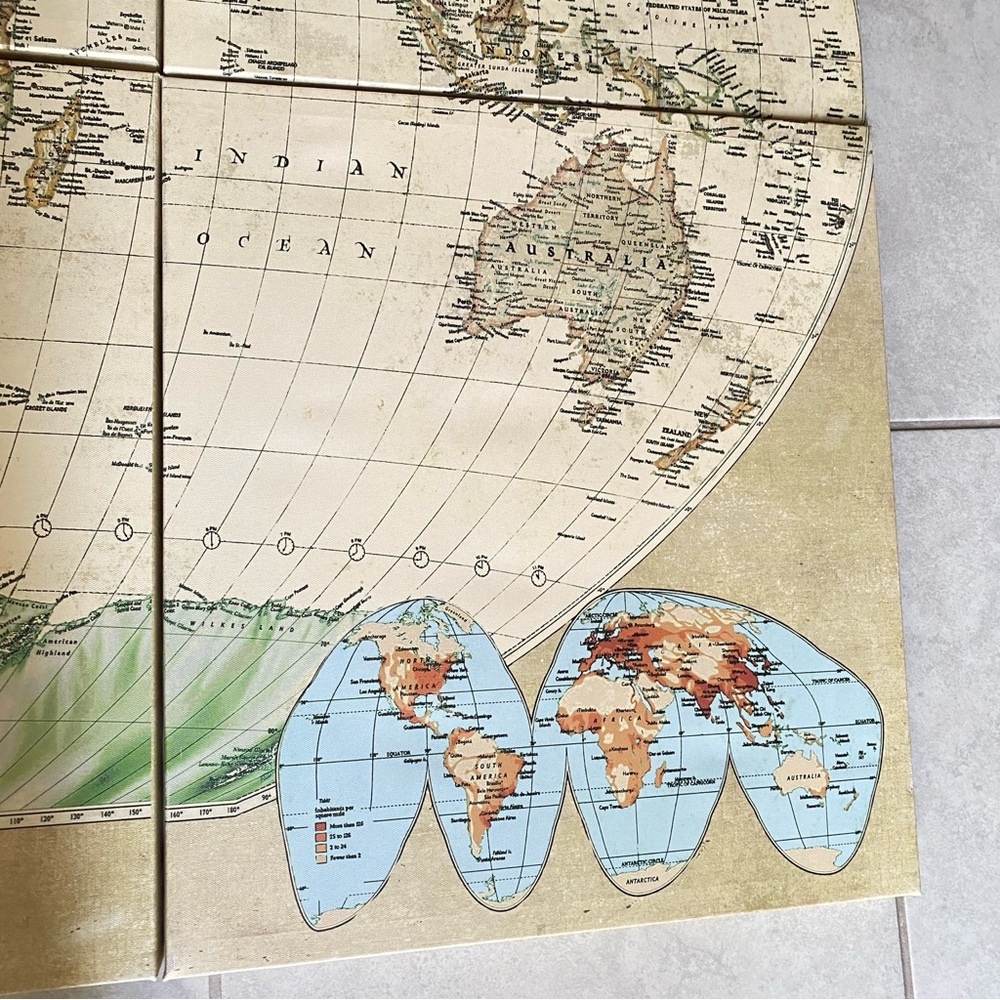 List Elizabeth Medley | Wall Decor | 6 Piece World Map By Elizabeth Medley - Picture 10 of 13